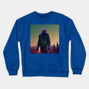Dope Sasquatch in Nature Crewneck Sweatshirt